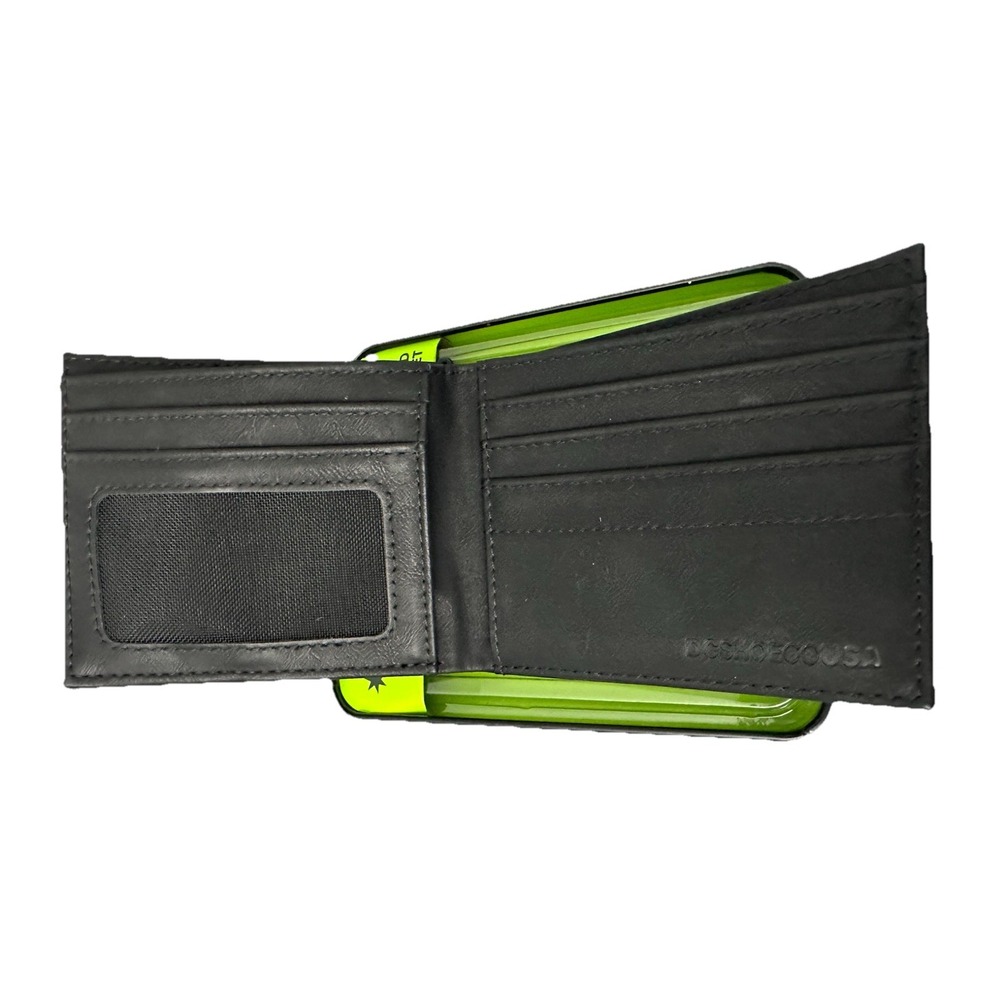 DC Shoes Men's Leather Bifold Wallet New - Picture 5 of 8